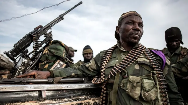 Une photo des miliciens fdlr à l'est de la rdc